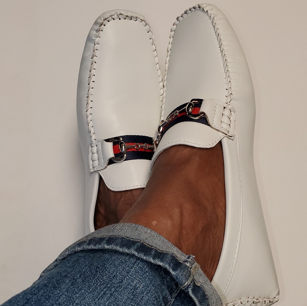 Men's FARANZI Casual Slip On White  Summer Shoes.